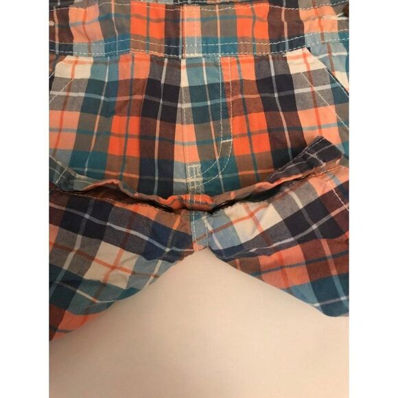 Vtg OshKosh Overalls colorful plaid boys size 12 months - Picture 5 of 9